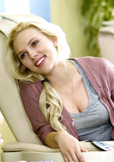 Scarlett Johansson as Anna in "He's Just Not That Into You". She is flirting with a married man, and when she fails to get him, she uses another man as her escape.