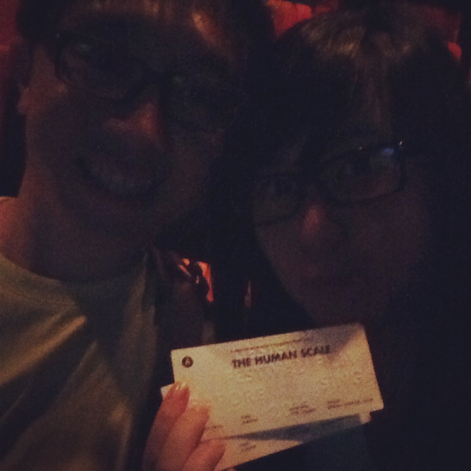 You may not be able to see us, but here's a girlfriend sacrificing for her boyfriend - at Design Film Festival Singapore 2013, about to watch a documentary about urban planning and architecture. I don't understand a thing, but I reckon it'd make a good article.